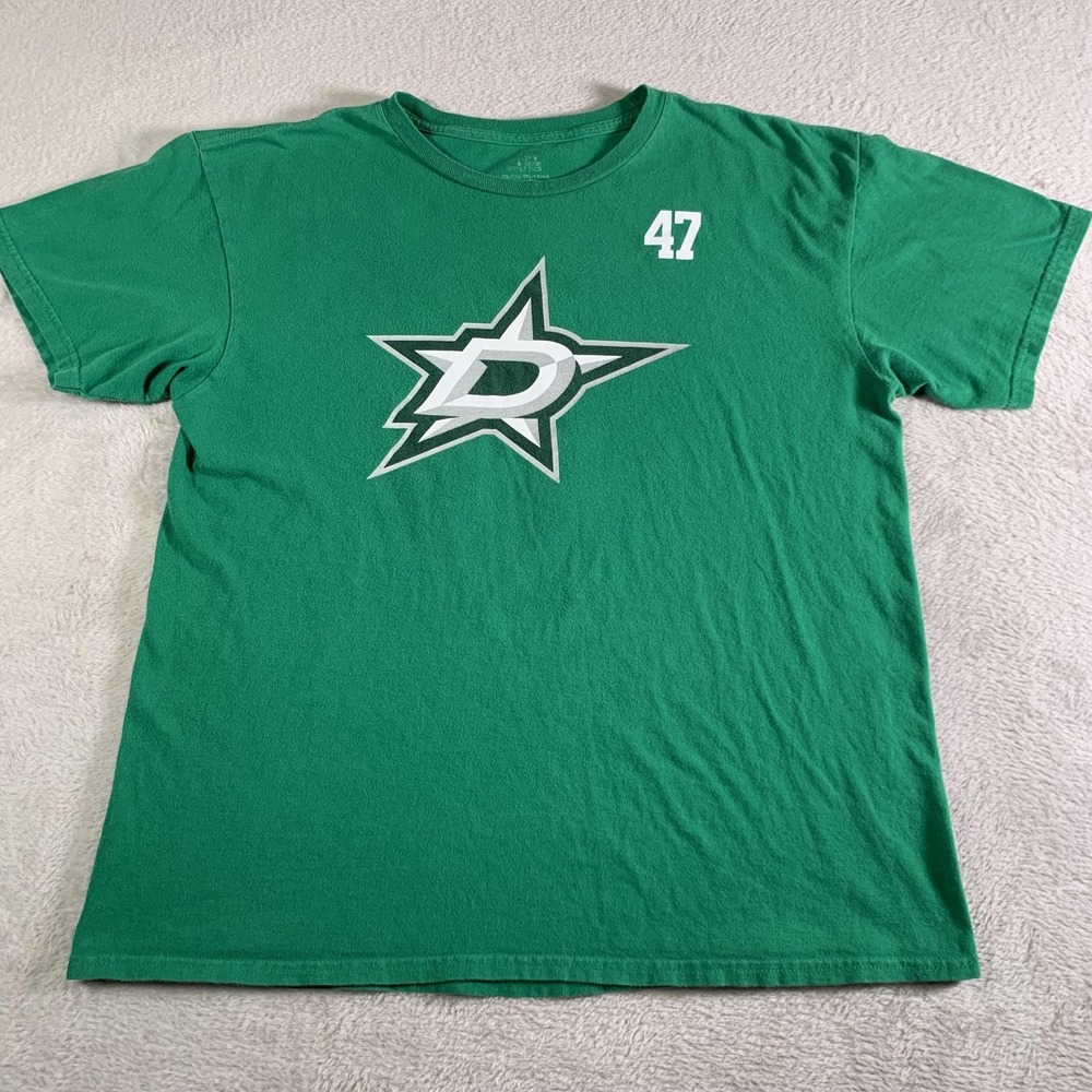 Dallas Stars Shirt Boys XL Green NHL Hockey Radulov #47 T-Shirt J America Youth